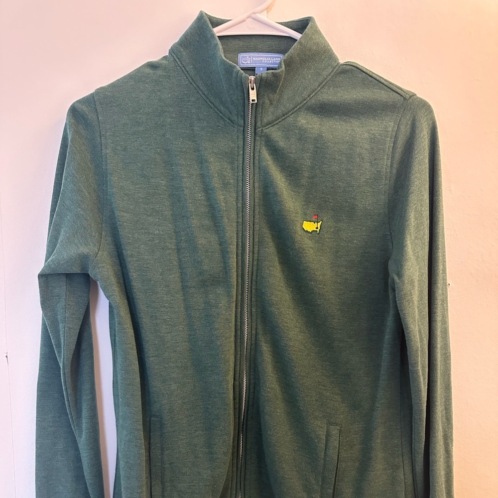 Masters Green Full-Zip Jacket with Embroidered Logo